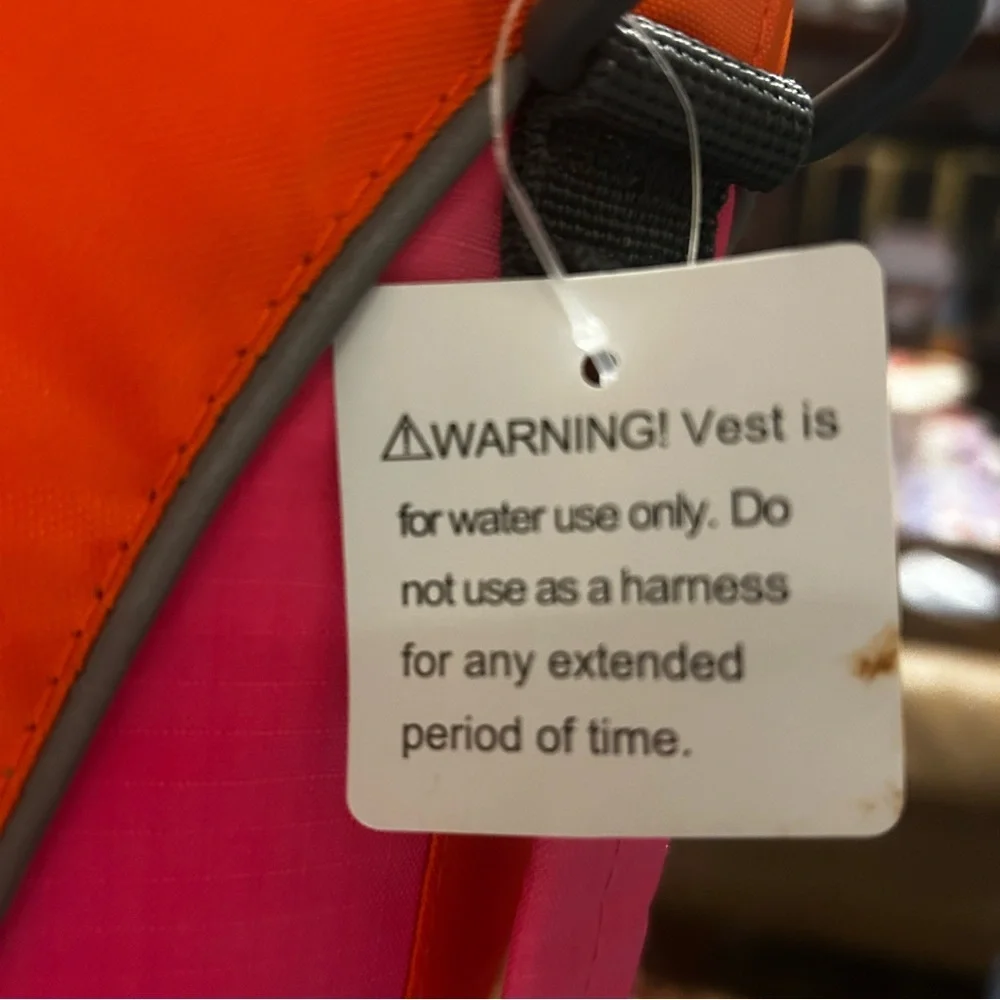 NWT Good2Go Dog Life Jacket Small Pink Orange Flotation Vest Safety